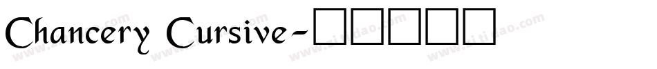 Chancery Cursive字体转换